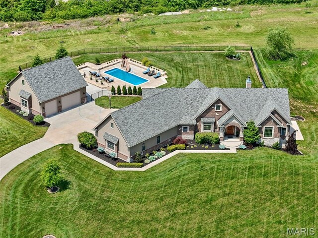 111 Foristell Ridge Ct, Foristell, MO 63348 - view of subject property featuring a pool