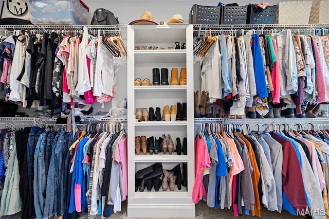 111 Foristell Ridge Ct, Foristell, MO 63348 - walk in closet featuring carpet flooring