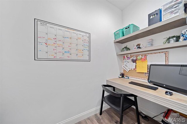 111 Foristell Ridge Ct, Foristell, MO 63348 - office space with wood finished floors and baseboards