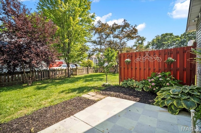 300 Wildberry Ln, Saint Charles, MO 63304 - fenced backyard with a patio area