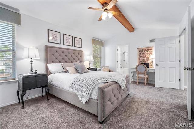 300 Wildberry Ln, Saint Charles, MO 63304 - carpeted bedroom with ceiling fan and ensuite bath