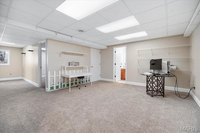 300 Wildberry Ln, Saint Charles, MO 63304 - interior space with carpet flooring and a drop ceiling