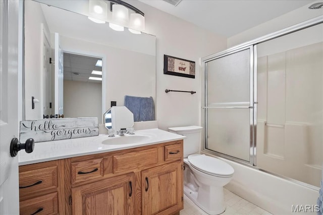 300 Wildberry Ln, Saint Charles, MO 63304 - full bathroom with vanity and shower / bath combination with glass door