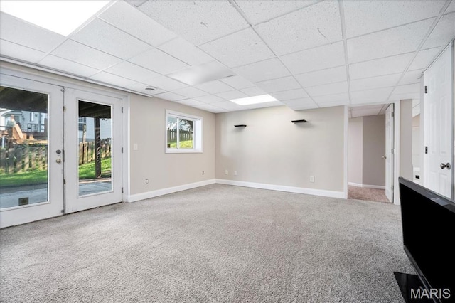 300 Wildberry Ln, Saint Charles, MO 63304 - empty room featuring carpet flooring and a paneled ceiling