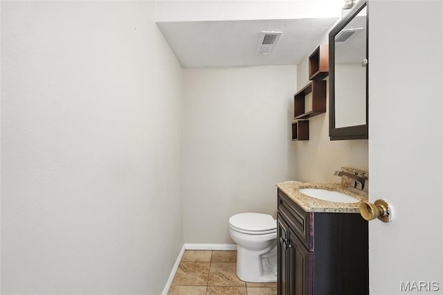 10161 Squire Meadows Drive E, Saint Louis, MO 63123 - half bath with vanity and tile patterned floors