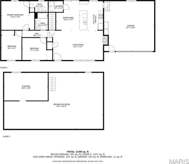 511 E Wilson St, Beckemeyer, IL 62219 - home floor plan