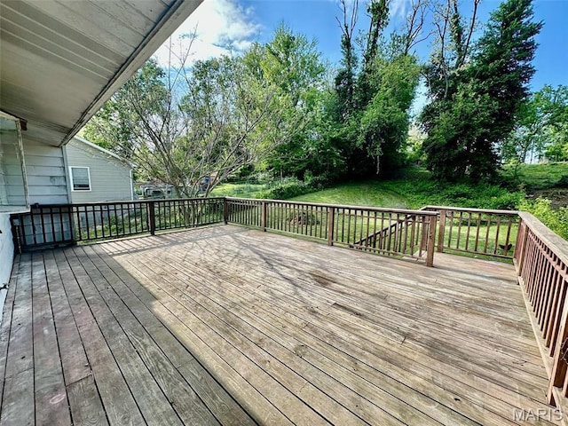 860 Chouteau Ave, Godfrey, IL 62035 - view of wooden deck