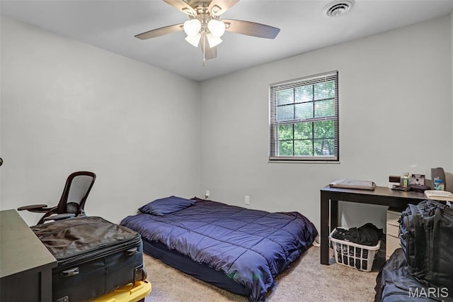 28 French Quarter, Belleville, IL 62223 - carpeted bedroom featuring ceiling fan