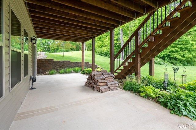 1419 Crimson King Way, Troy, IL 62294 - view of patio / terrace featuring stairs
