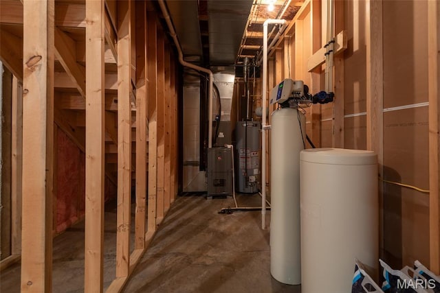 1419 Crimson King Way, Troy, IL 62294 - utility room with gas water heater and heating unit