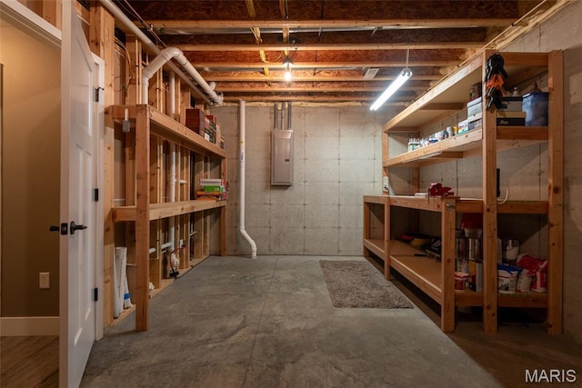 1419 Crimson King Way, Troy, IL 62294 - unfinished basement featuring electric panel