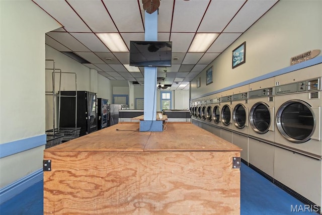 3456 Miami St, Saint Louis, MO 63118 - shared laundry room featuring washing machine and dryer