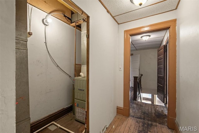 3456 Miami St, Saint Louis, MO 63118 - corridor featuring hardwood / wood-style floors and an upstairs landing