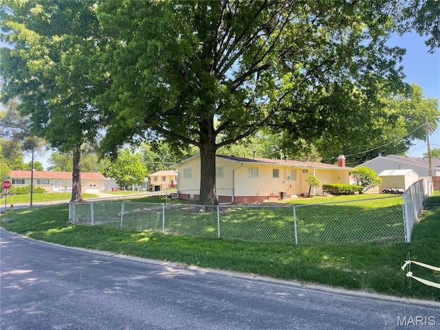 view of front of home