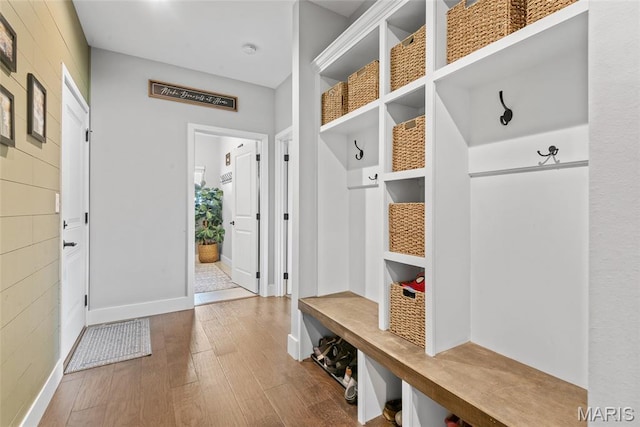 136 Oakshire Dr, Troy, IL 62294 - mudroom with wood finished floors and baseboards