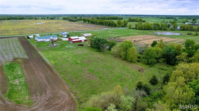 29595 State Highway 3, La Plata, MO 63549 - aerial view of sparsely populated area featuring a nearby body of water