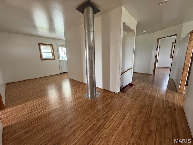 29595 State Highway 3, La Plata, MO 63549 - unfurnished room with wood finished floors