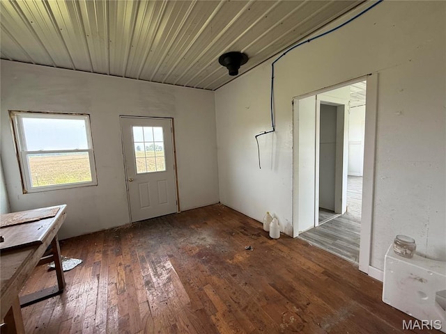 29595 State Highway 3, La Plata, MO 63549 - unfurnished dining area featuring wood-type flooring