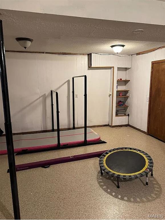 23784 Maries Road 410th Rd, Belle, MO 65013 - finished basement with a textured ceiling