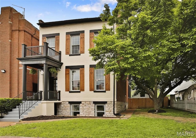 6504 Michigan Ave, Saint Louis, MO 63111 - rear view of house featuring a balcony