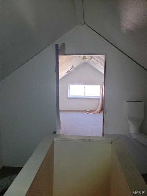 6604 Donald St, Saint Louis, MO 63121 - bonus room featuring vaulted ceiling and ceiling fan