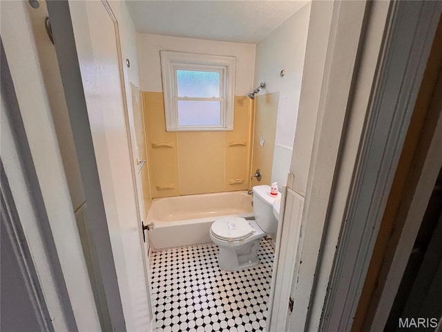 6604 Donald St, Saint Louis, MO 63121 - bathroom with bathing tub / shower combination and tile patterned floors