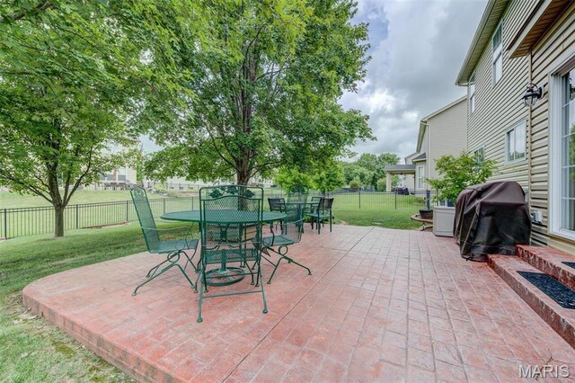 41 Deer Creek Dr, Ofallon, MO 63366 - view of patio with outdoor dining space and area for grilling