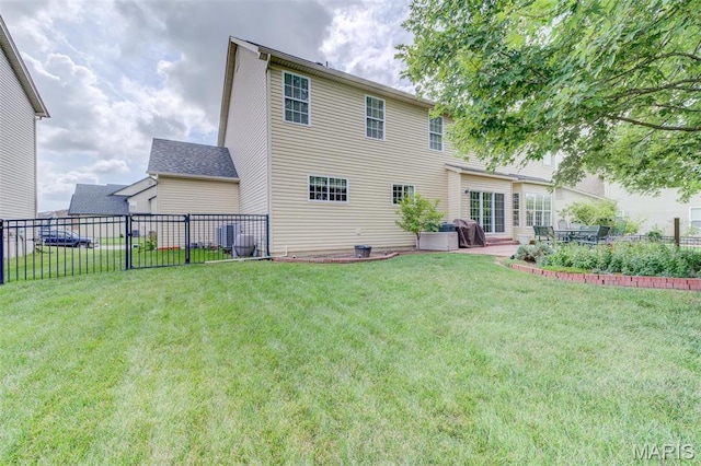 41 Deer Creek Dr, Ofallon, MO 63366 - rear view of property featuring central AC unit