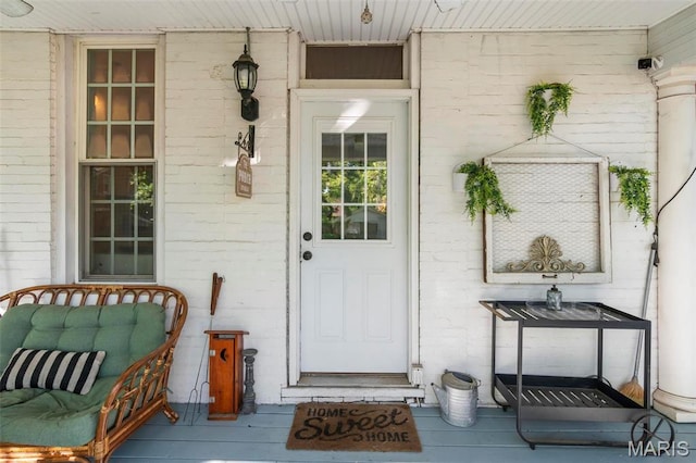 111 Portland Ave, Belleville, IL 62220 - entrance to property featuring covered porch and brick siding