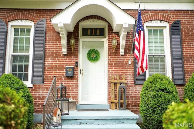 111 Portland Ave, Belleville, IL 62220 - property entrance with brick siding