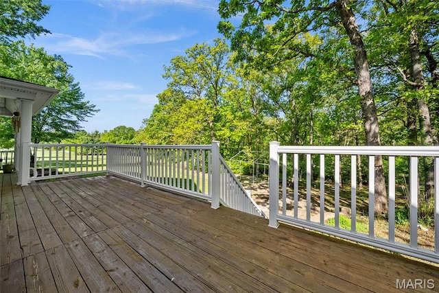 view of deck