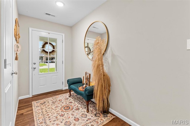 710 Skye View Ct, Farmington, MO 63640 - entryway with wood finished floors and baseboards
