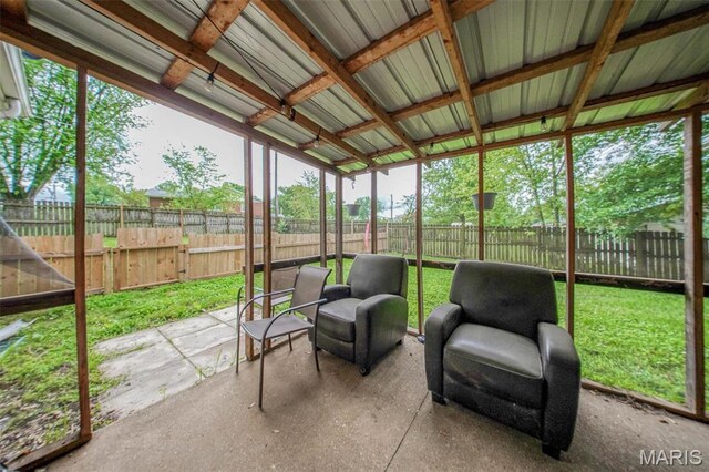 view of sunroom / solarium
