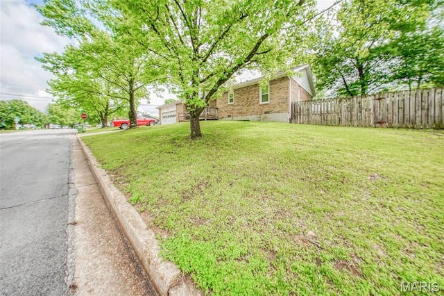 view of yard