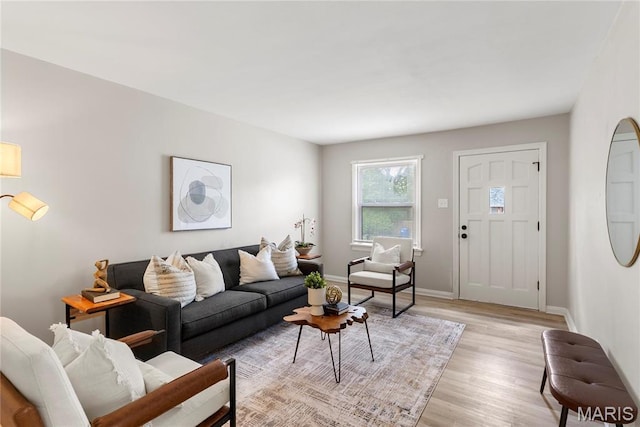 312 Waller Ave, Saint Louis, MO 63125 - living room featuring light wood finished floors and baseboards
