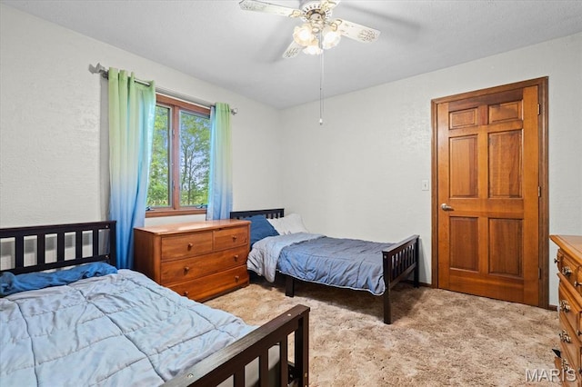 22000 E Rd, Carlyle, IL 62231 - carpeted bedroom with ceiling fan