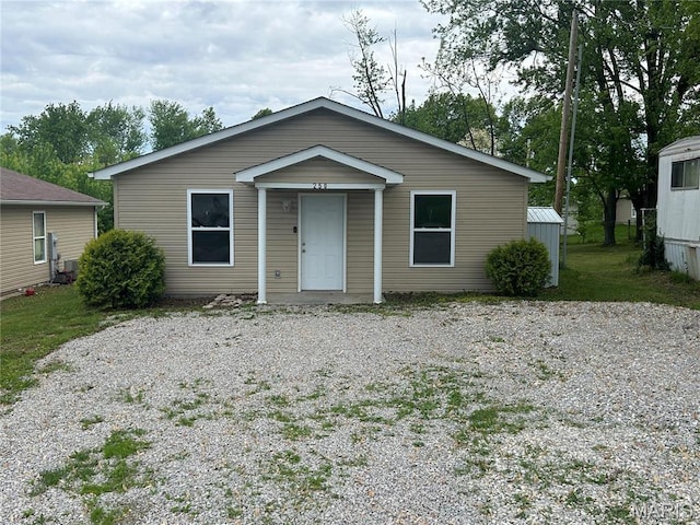 view of front of home