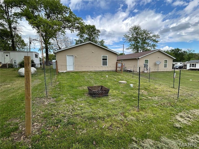 view of back of property