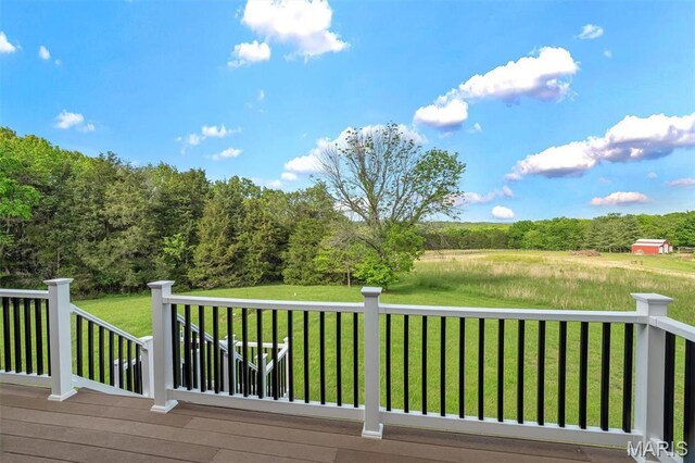 3033 Oakvale Rd, De Soto, MO 63020 - deck with a yard