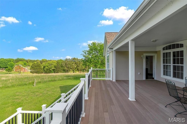 3033 Oakvale Rd, De Soto, MO 63020 - wooden terrace featuring a yard
