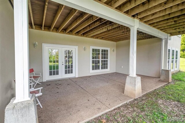 3033 Oakvale Rd, De Soto, MO 63020 - view of patio / terrace with french doors