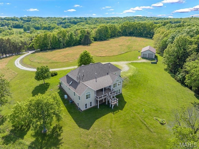 3033 Oakvale Rd, De Soto, MO 63020 - view of subject property featuring a heavily wooded area
