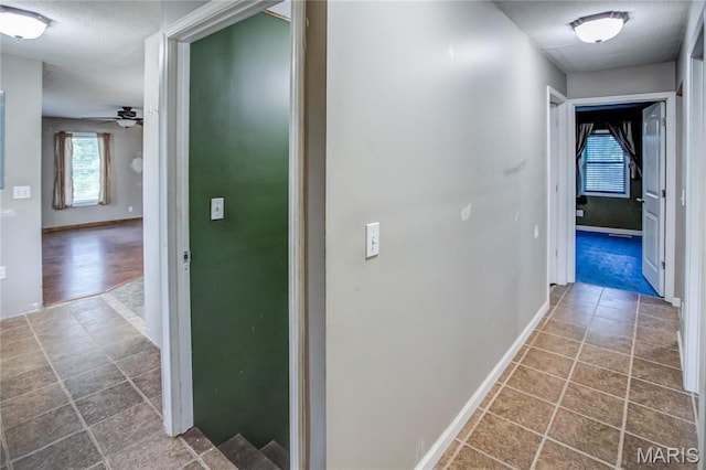 corridor with baseboards