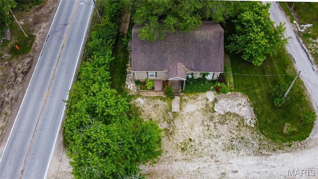 view from above of property