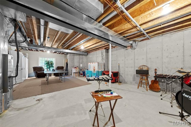 view of basement