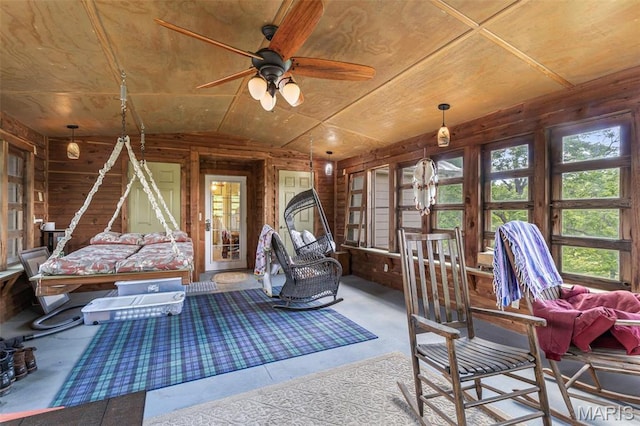505 Thompson Ln, Arcadia, MO 63621 - sunroom featuring french doors and lofted ceiling