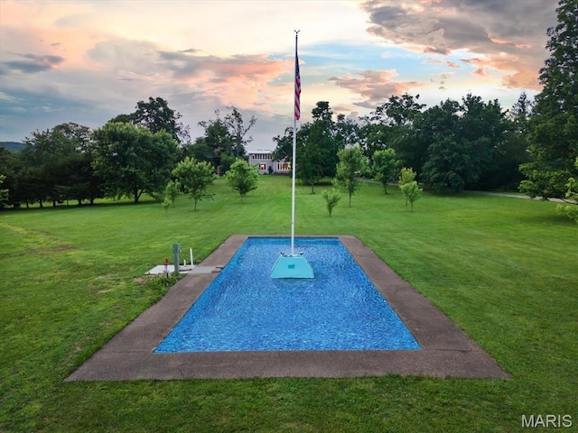 505 Thompson Ln, Arcadia, MO 63621 - view of swimming pool featuring a lawn