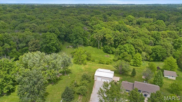 8316 D Rd, Waterloo, IL 62298 - aerial view of property and surrounding area with a forest