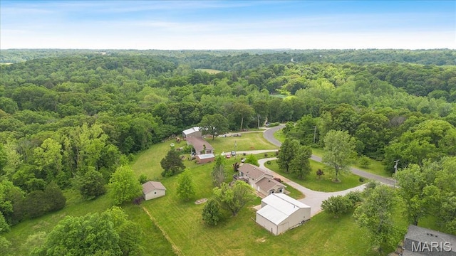 8316 D Rd, Waterloo, IL 62298 - aerial view of property's location featuring a forest