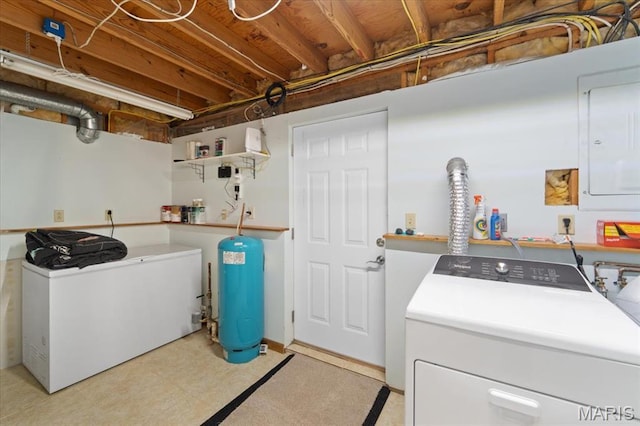 8316 D Rd, Waterloo, IL 62298 - washroom featuring hookup for a washing machine, hookup for an electric dryer, and electric panel